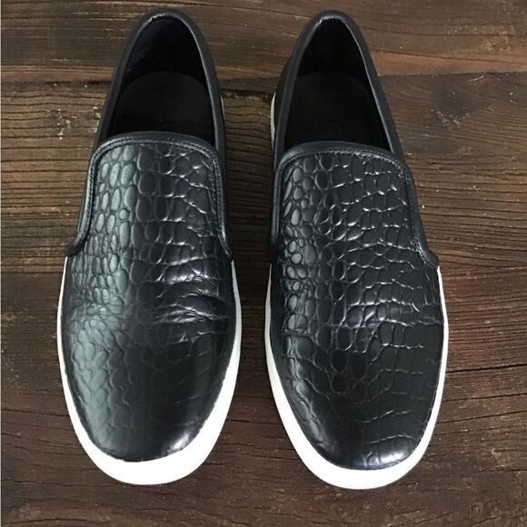LOGO Lori Goldstein Slip-on Sneakers Embossed Croc - Picture 3 of 8